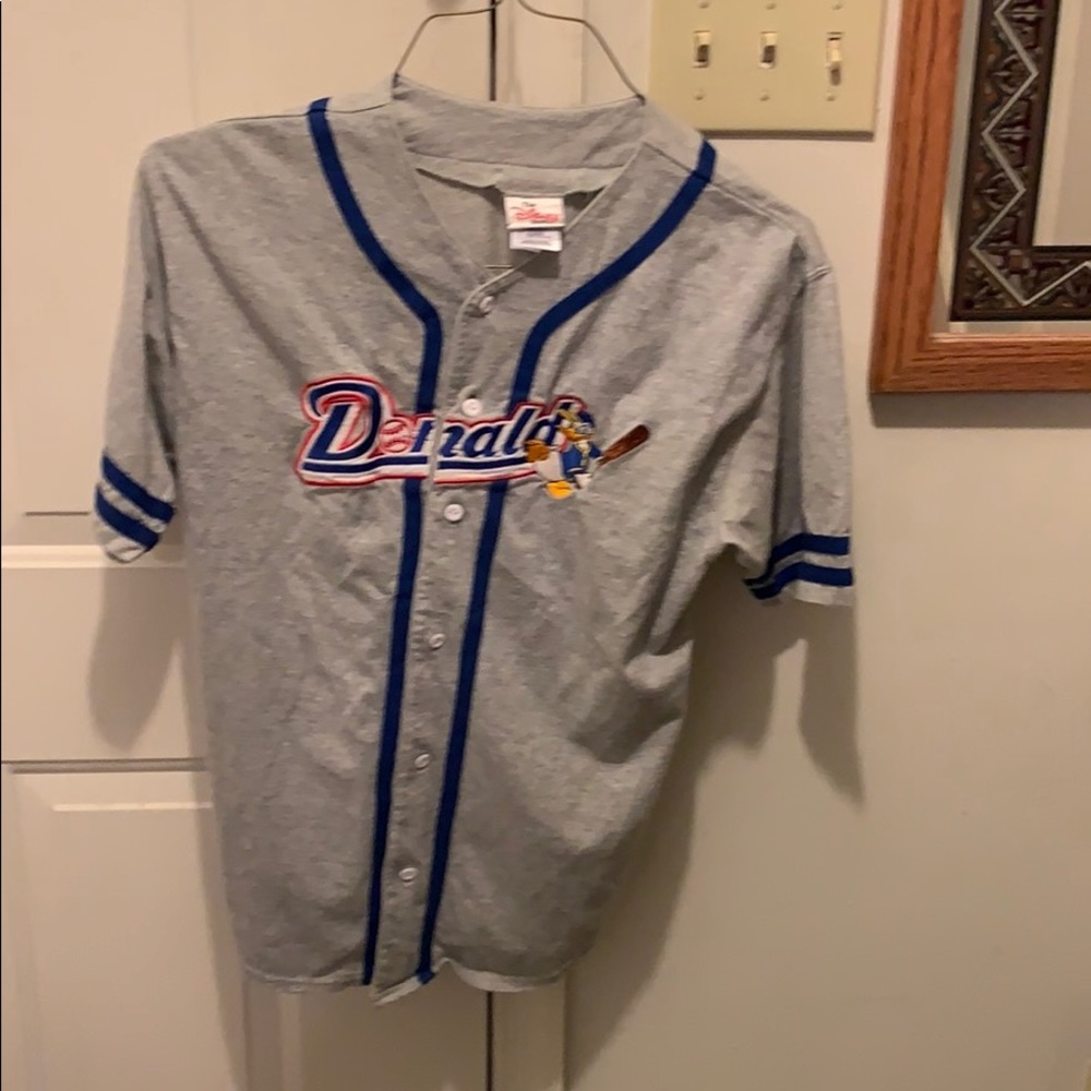 Disney Donald Duck Baseball Short Sleeve Shirt